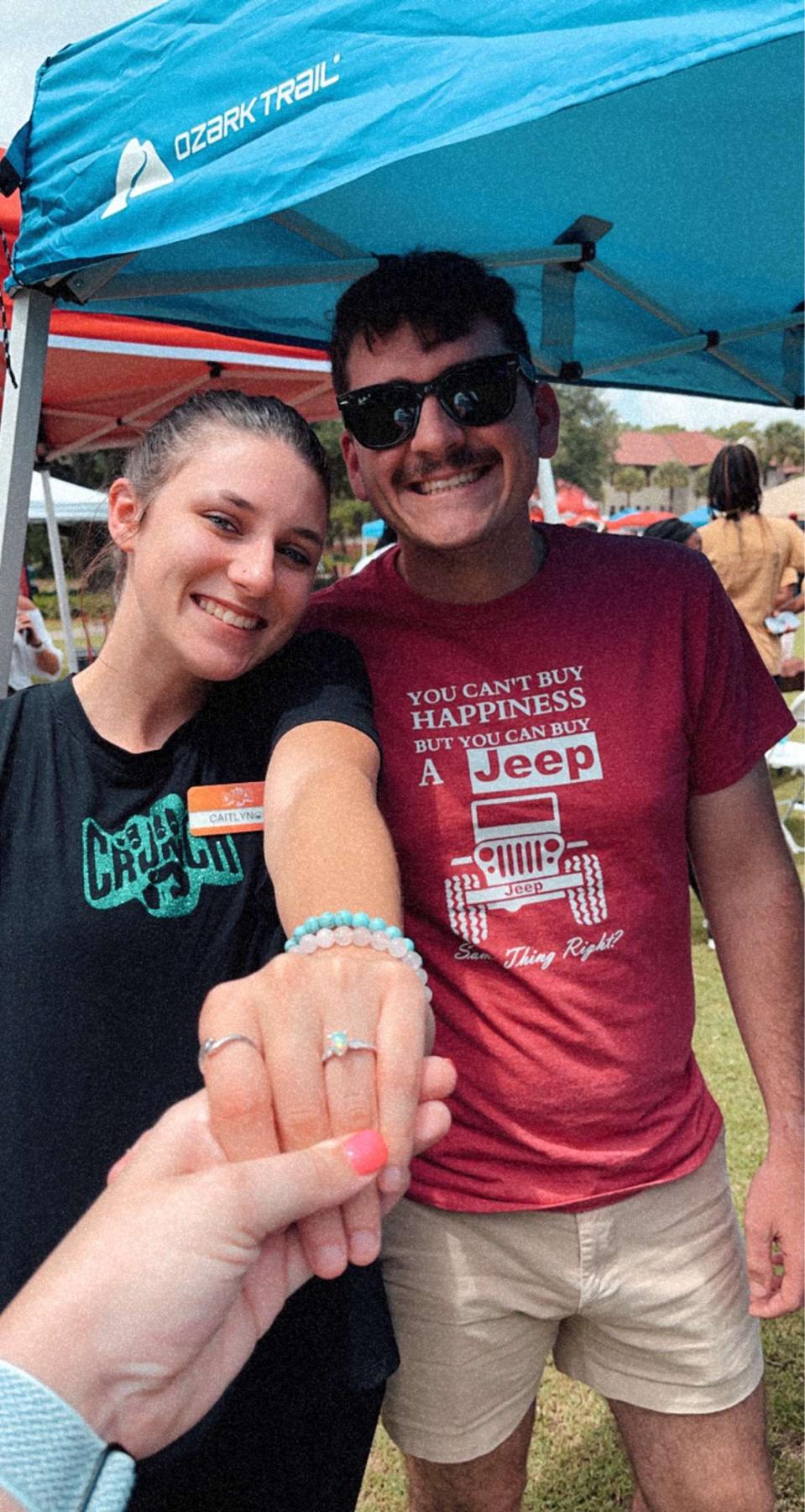 Just a photo that a very excited friend took of us a couple days after getting engaged 💍