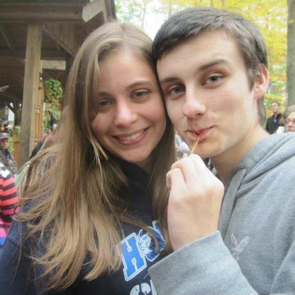 One of our first dates at the Renaissance Fair. She introduced me to honey sticks.