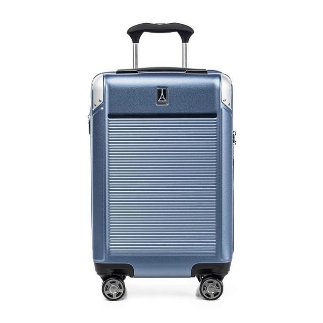 Travelpro Platinum Elite Hardside Expandable Carry on Luggage, 8 Wheel Spinner, TSA Lock, Hard Shell Polycarbonate Suitcase, Dark Sky Blue, Carry on 21-Inch