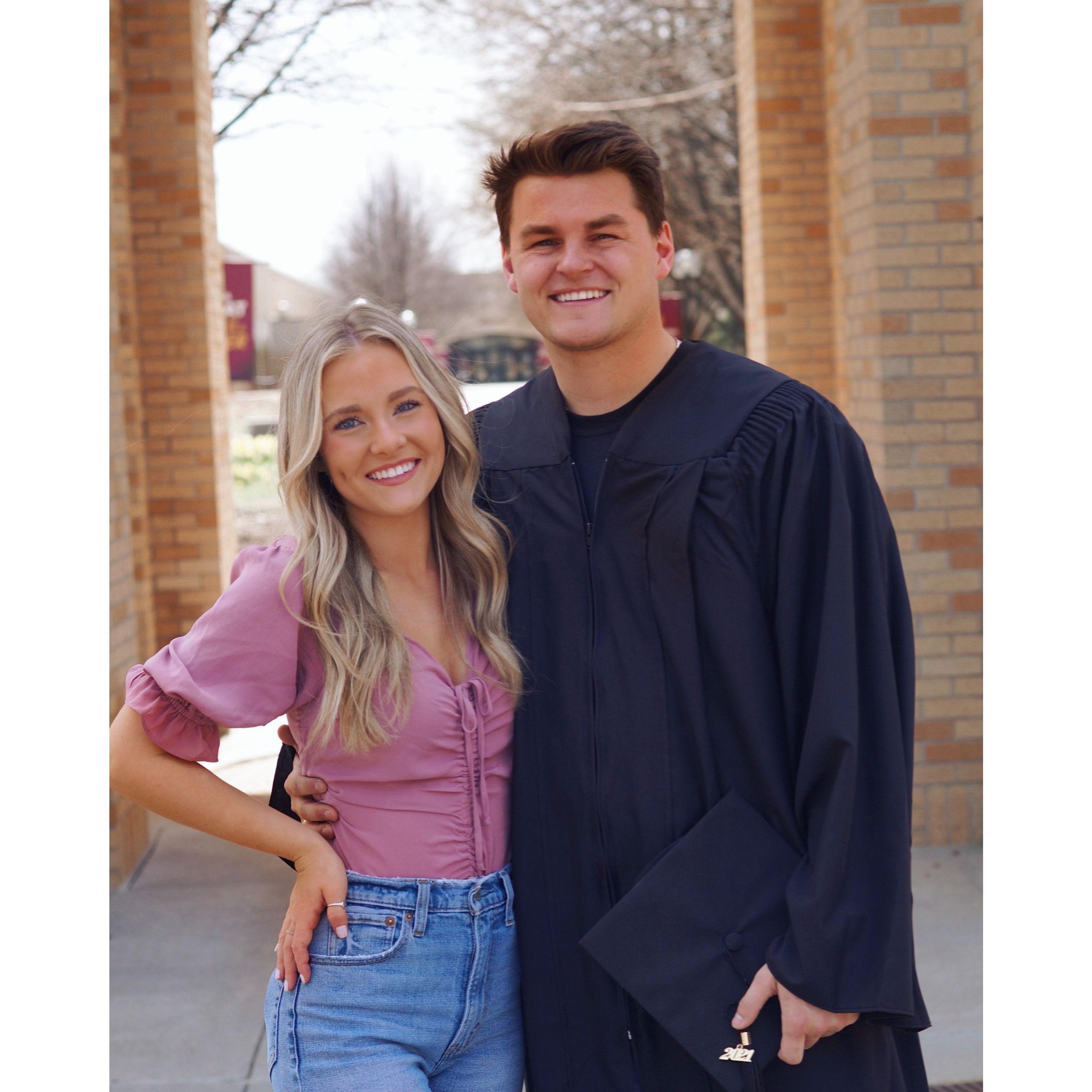 Chase graduated college... no more long distance from Moorhead to Minneapolis :)