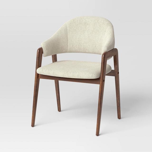Ingleside Open Back Upholstered Wood Frame Dining Chair Linen - Threshold™