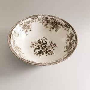 FLORAL EARTHENWARE BOWL