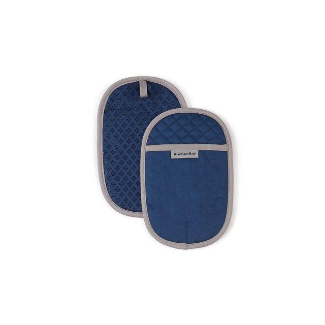KitchenAid 2pk Cotton Asteroid Pot Holders, Navy