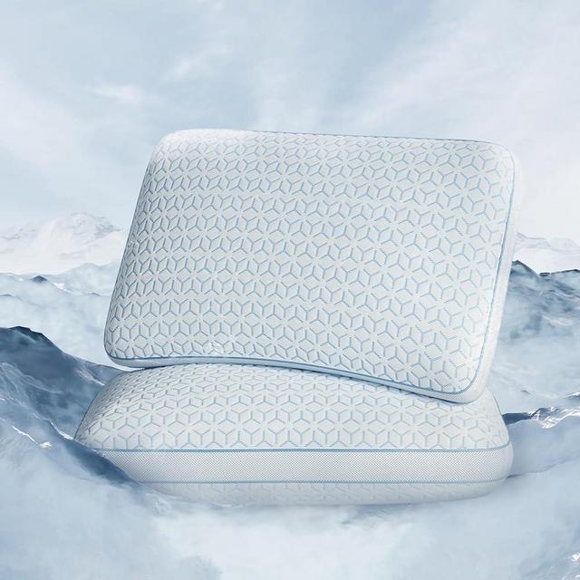Sweetnight Cooling Pillows, Memory Foam Pillows King Size Set of 2, Almohadas para Dormir for Hot Sleepers