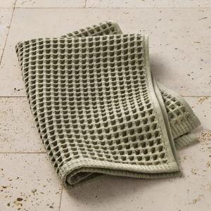 Waffle Hand Towel Olive Sage - Casaluna™