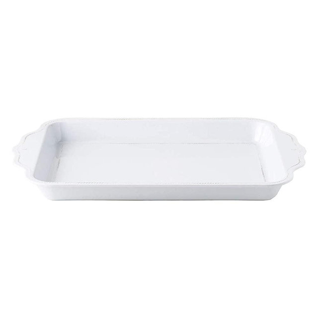 Juliska Berry & Thread Melamine Whitewash 24" Handled Tray