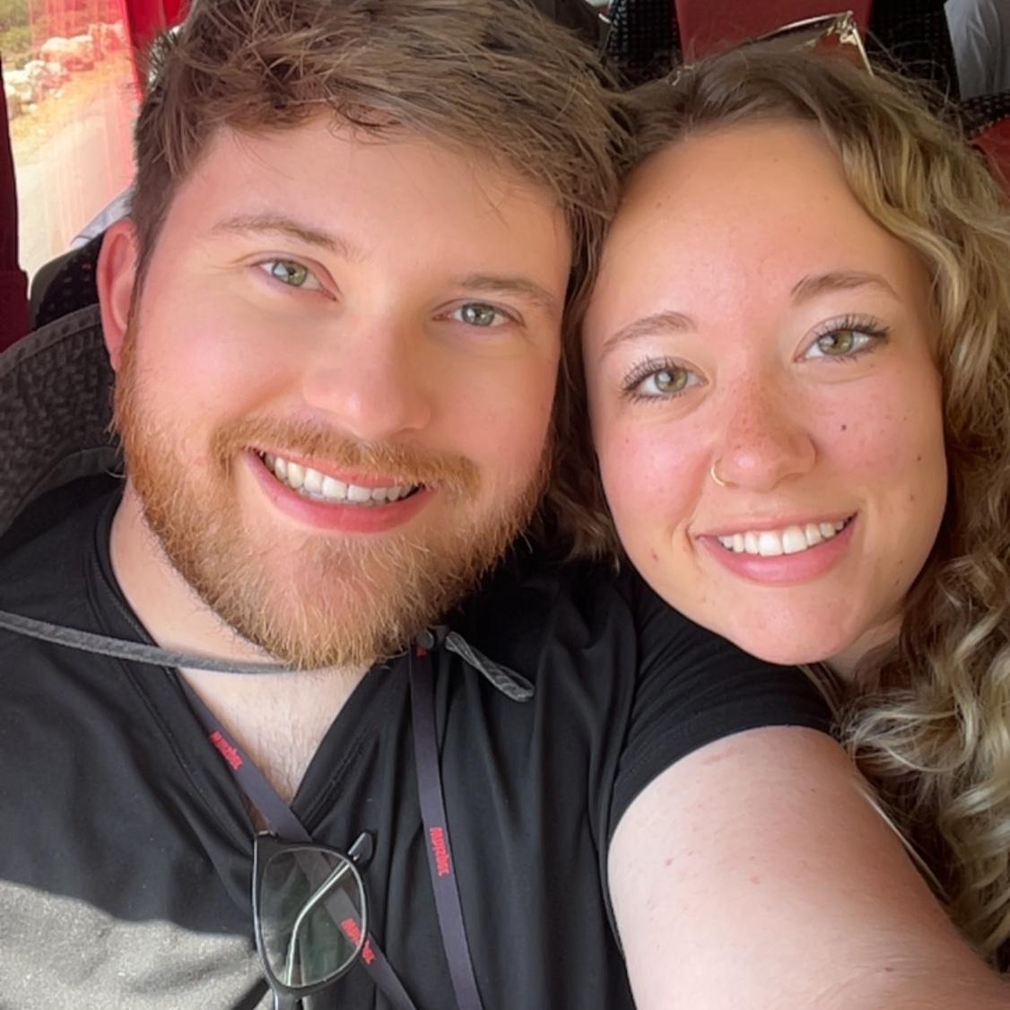 On the tour bus in Israel!