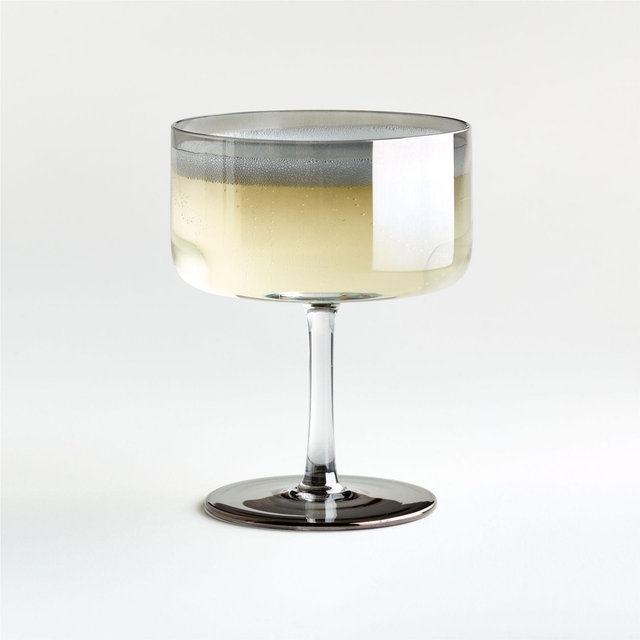 Rhea Metallic Coupe Glass