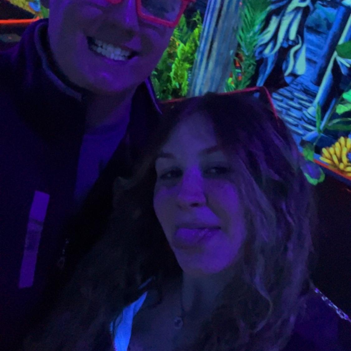 UV light mini golf!