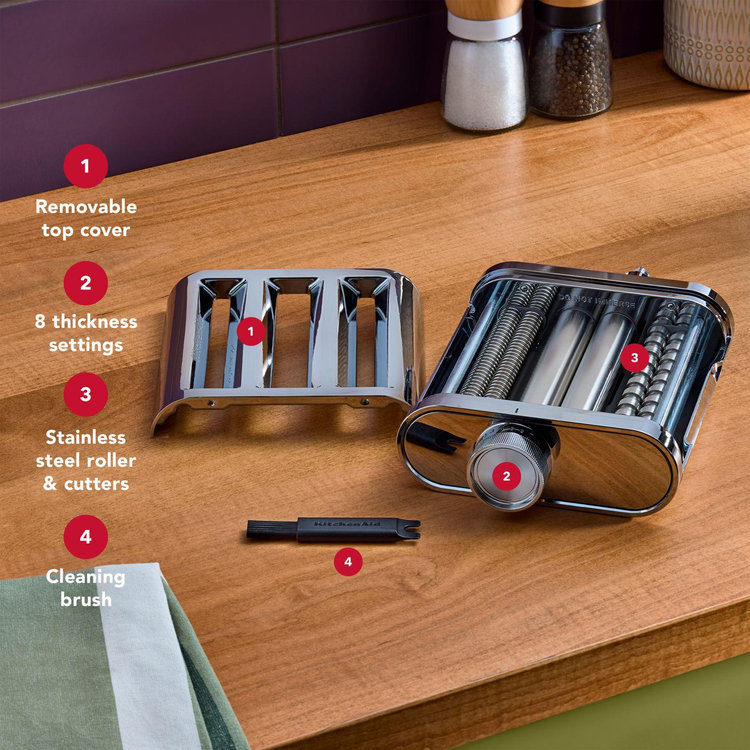 KitchenAid, 3-in-1 Metal Pasta Attachment | Zola
