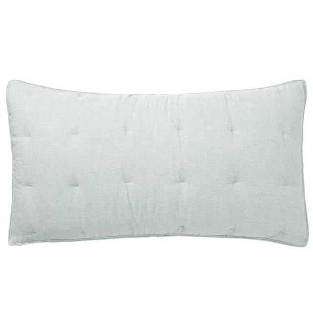 Mineral Blue Belgian Flax Linen Comforter Shams, King