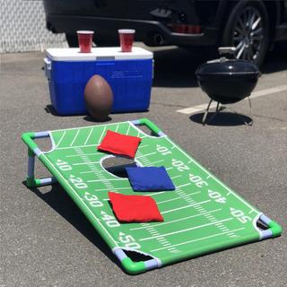 Football Portable PVC Framed Cornhole Game Set