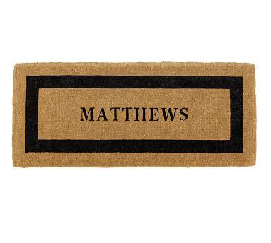 Personalized Doormat, 24 x 57", Black