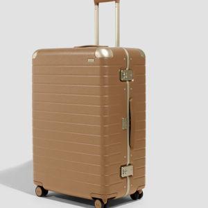 The Aluminum Edge Large in Cognac Brown