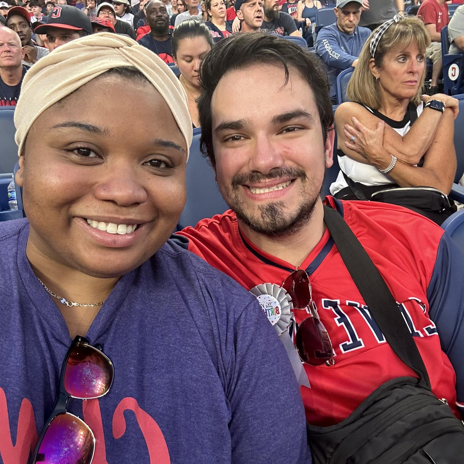 Our first Indians game! ⚾️
