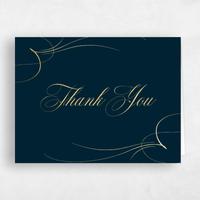 Blue Wedding Thank You - Clifton Landscape Foil