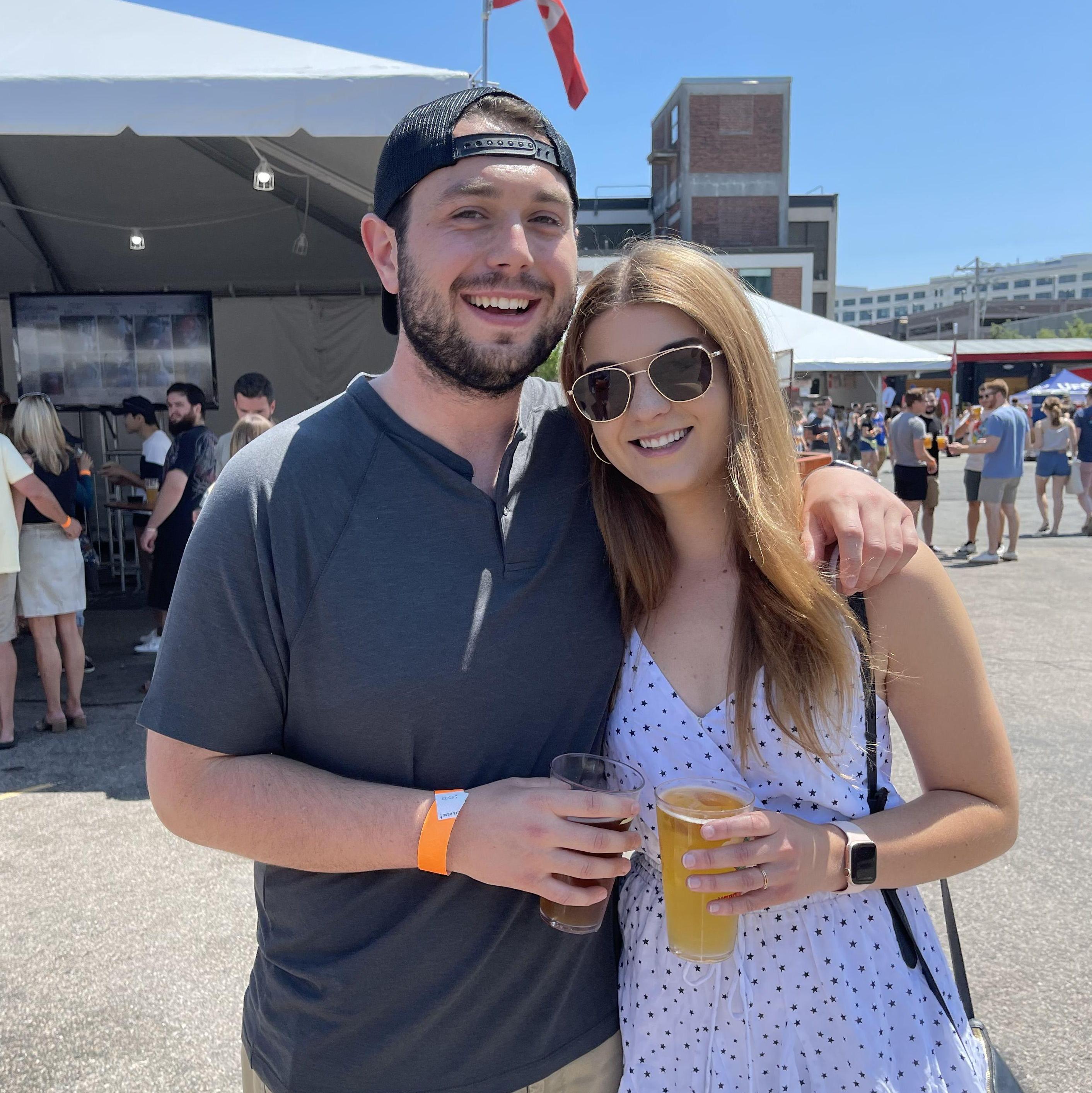 One of our first pictures together (~early Summer 2021)