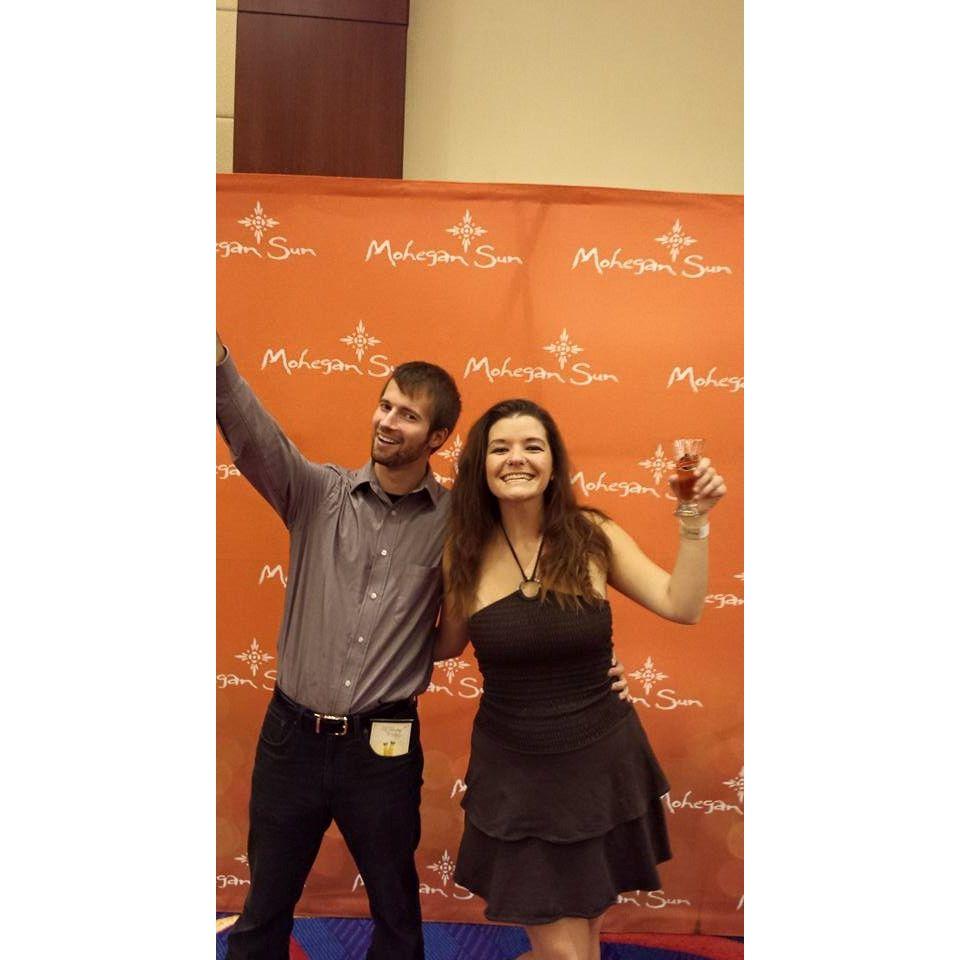 One of our first dates & first photos together at Mohegan Sun Brew Fest