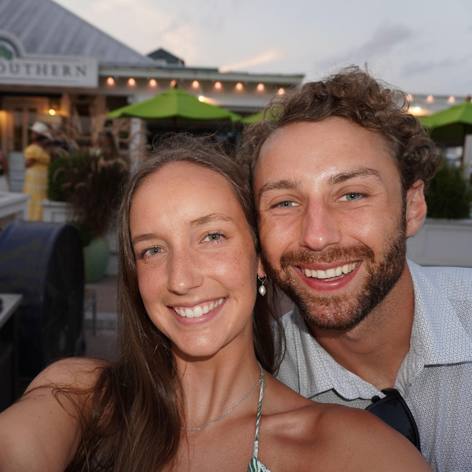 Our 1 year Anniversary dinner in Seaside, FL!