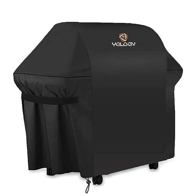 YQLOGY 1200D Heavy Duty 7138 Grill Cover, 48-Inch for Weber Spirit 200 and Spirit II 200 Series 2 Burner Gas Grill, BBQ Cover with Tension Strap, Resistance Tearing, Dust, UV&Water-Resistance