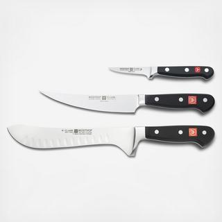 3-Piece Artisanal Butcher Set, Classic