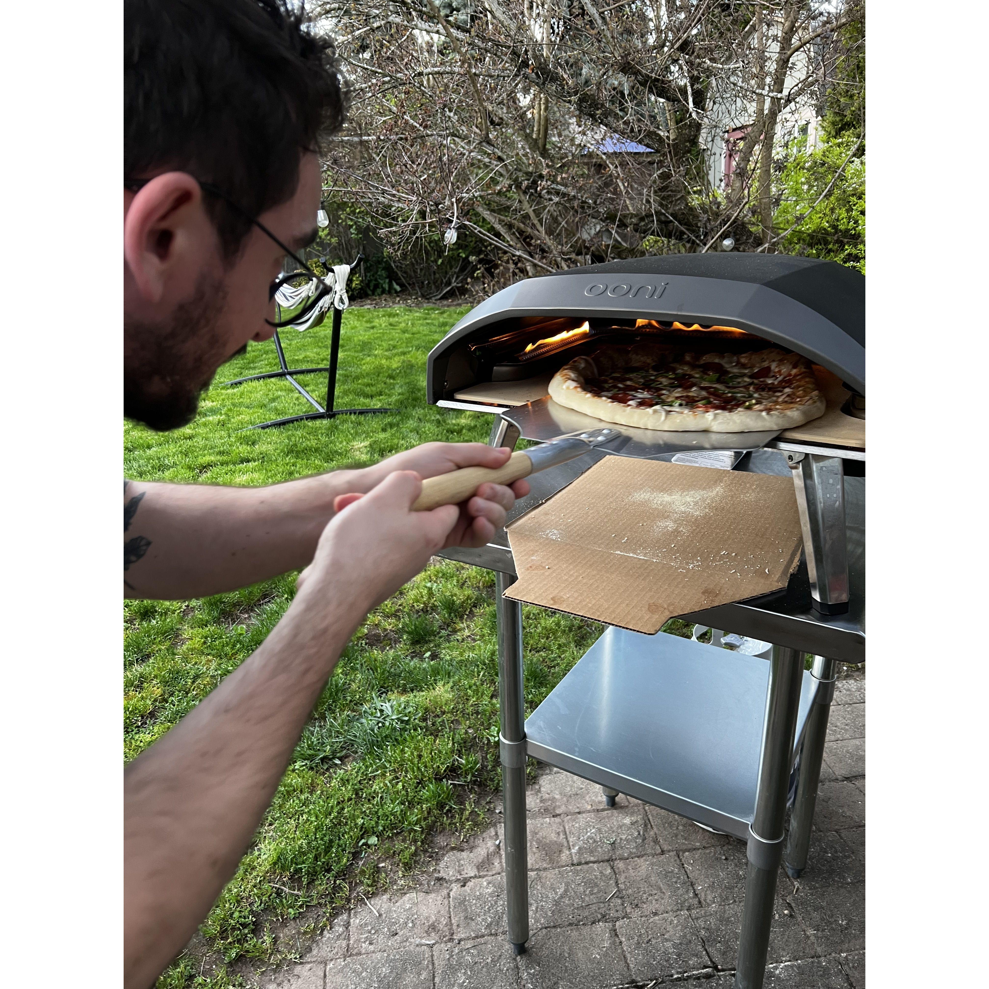 pizza making in our backyard