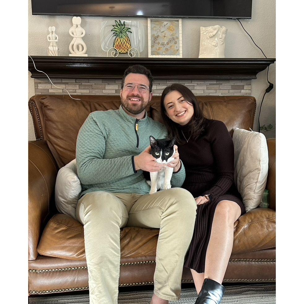 First Christmas with Betty (she doesn't like posing for photos)