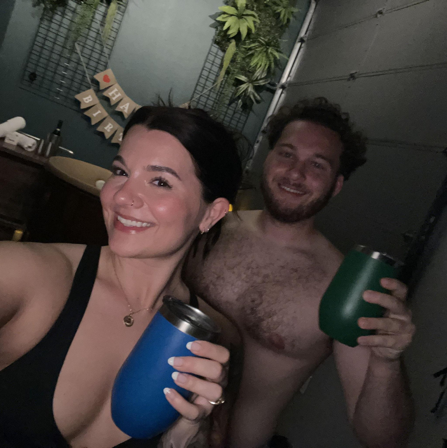 Matt's 25th bday beer spa that Zadie surprised him with!