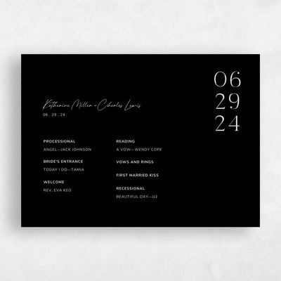 Black Wedding Program - Brockway