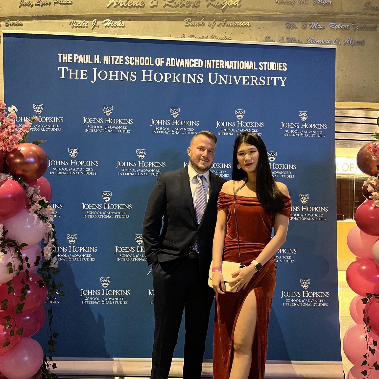 Attending our grad program’s gala in 2022.