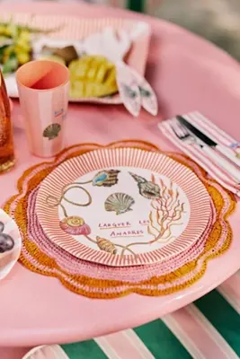Nathalie Lete By the Sea Melamine Dinner Plate