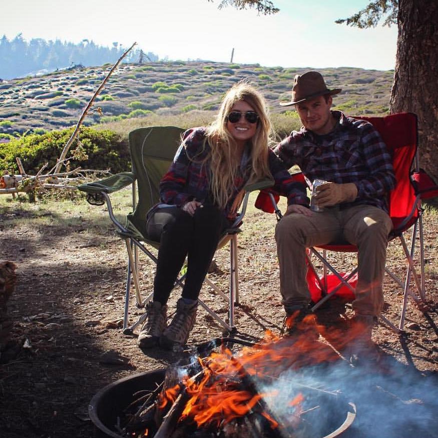 Our first camping trip at our "secret spot" above the clouds in Los Angeles National Forest