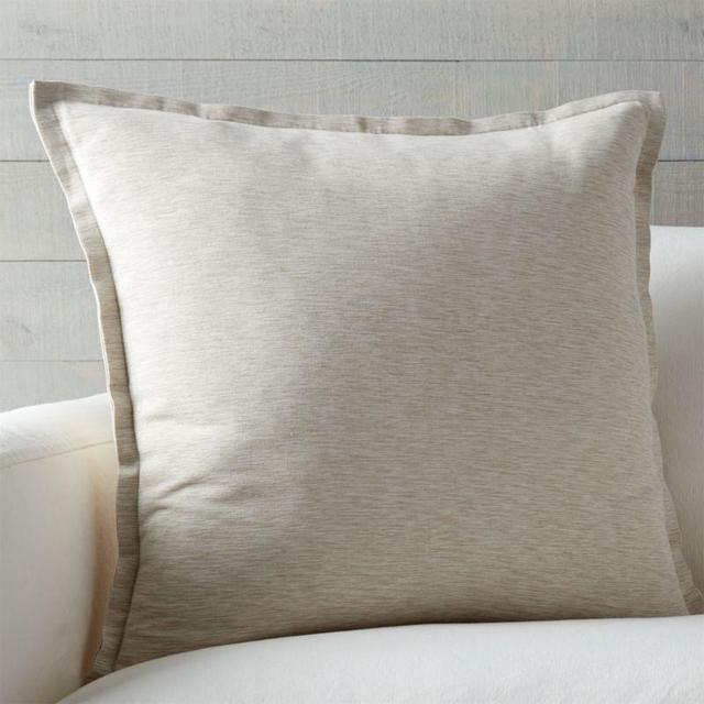 Linden Natural 23" Pillow with Down-Alternative Insert