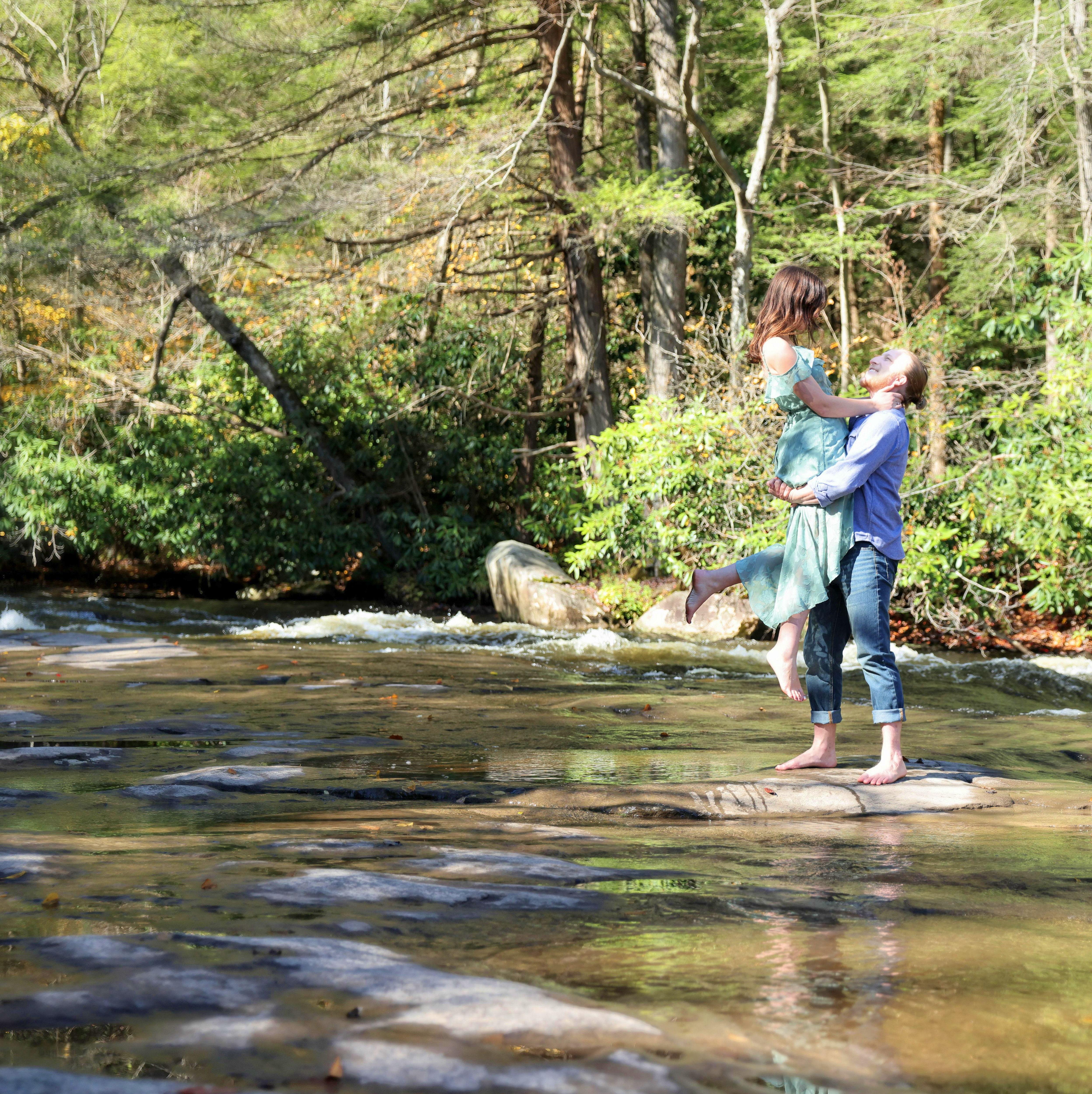 October 2023. Engagement Shoot at Swallow Falls State Park, Maryland.