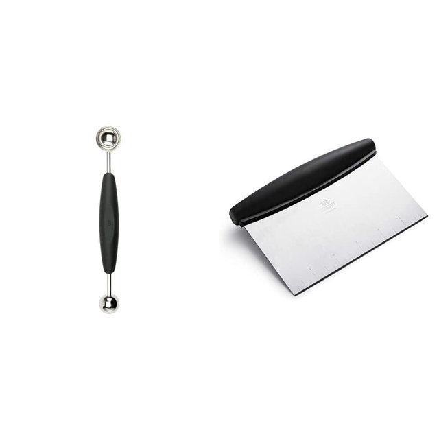 OXO Good Grips Melon Baller Silver Good Grips Stainless Steel Scraper & Chopper,Silver/Black