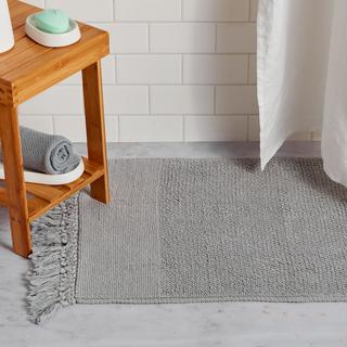 Tasseled Cotton Bath Mat