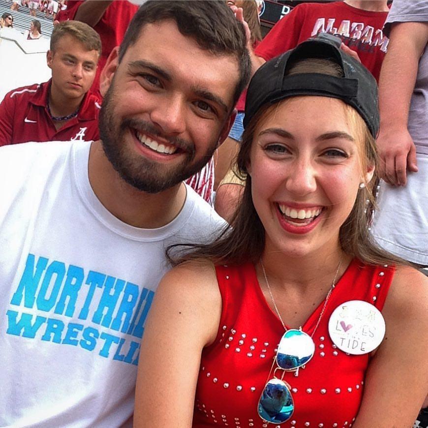 Alabama football in the student section, fall 2016.