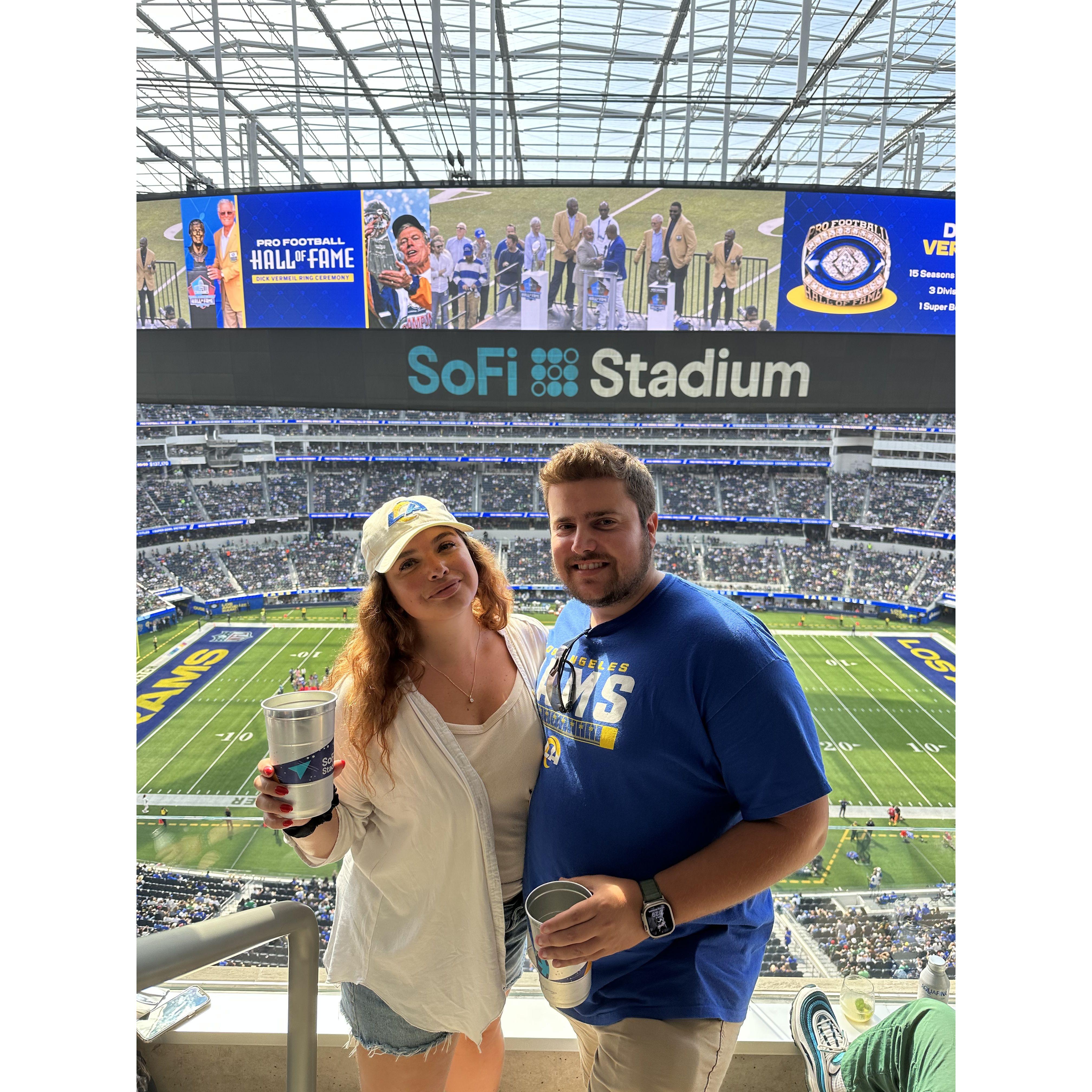 They became Rams season pass holders together.