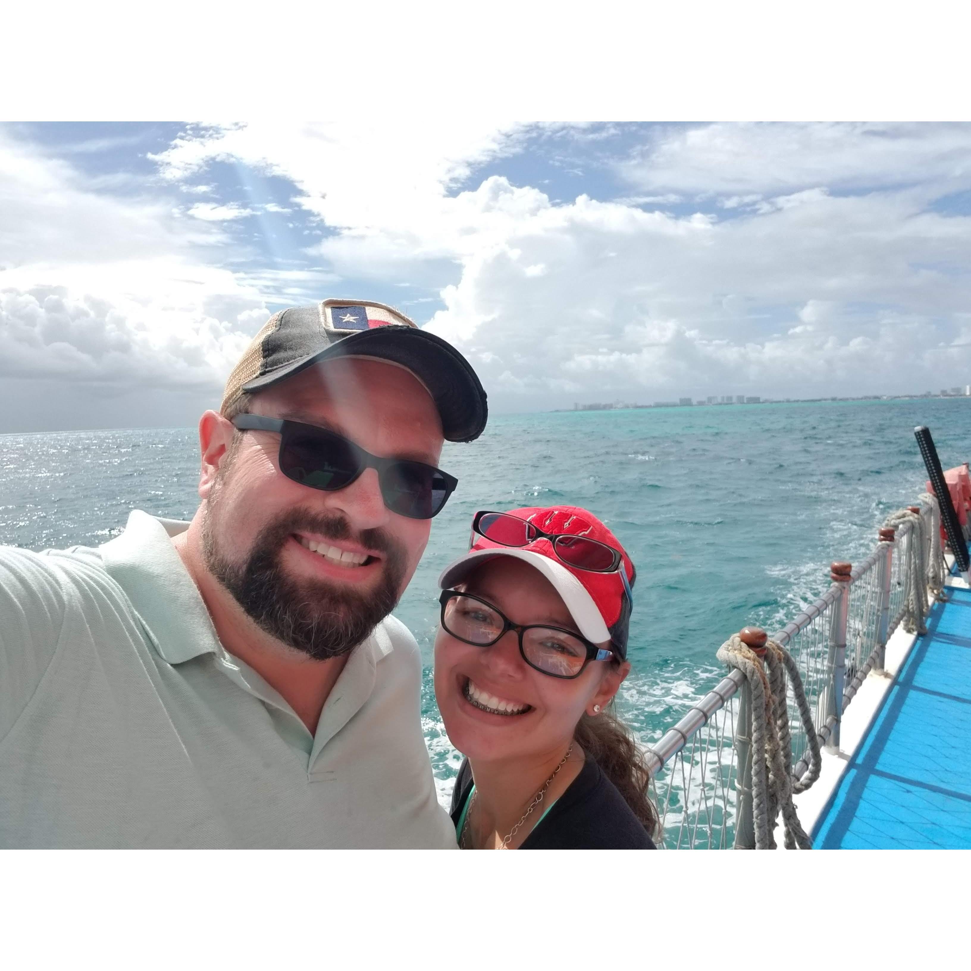 out on the open water!!