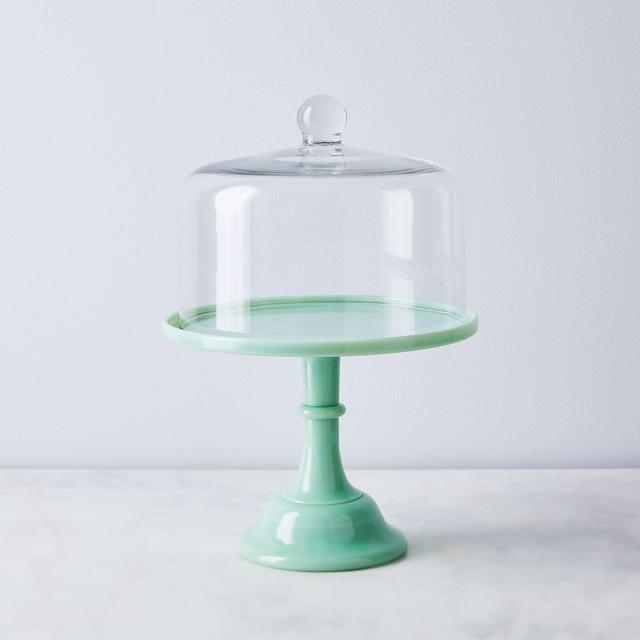 Mosser Glass Cake Stand with Glass Dome