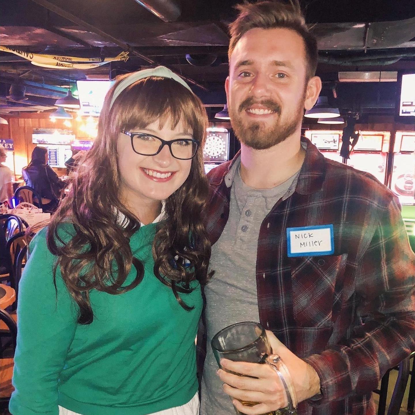 Halloween as Jessica Day and Nick Miller in 2019