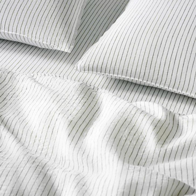 Washed European Linen Core Sheet Set - Queen
