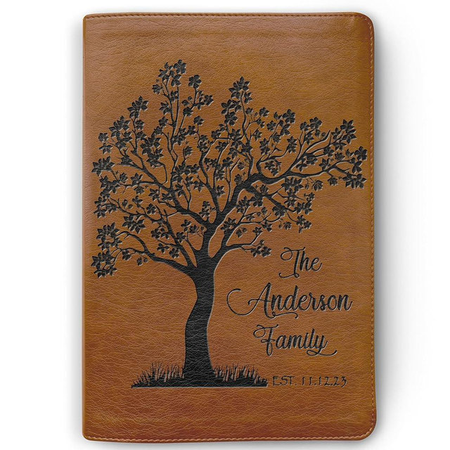 STARKENBURG COMPANY Personalized Family Bible, Custom NLT Family Tree Reference Bible, Engraved Bible, Wedding Bible, Christian Gifts, Family Bible for Wedding