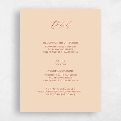 Beige Wedding Enclosure - Caoba