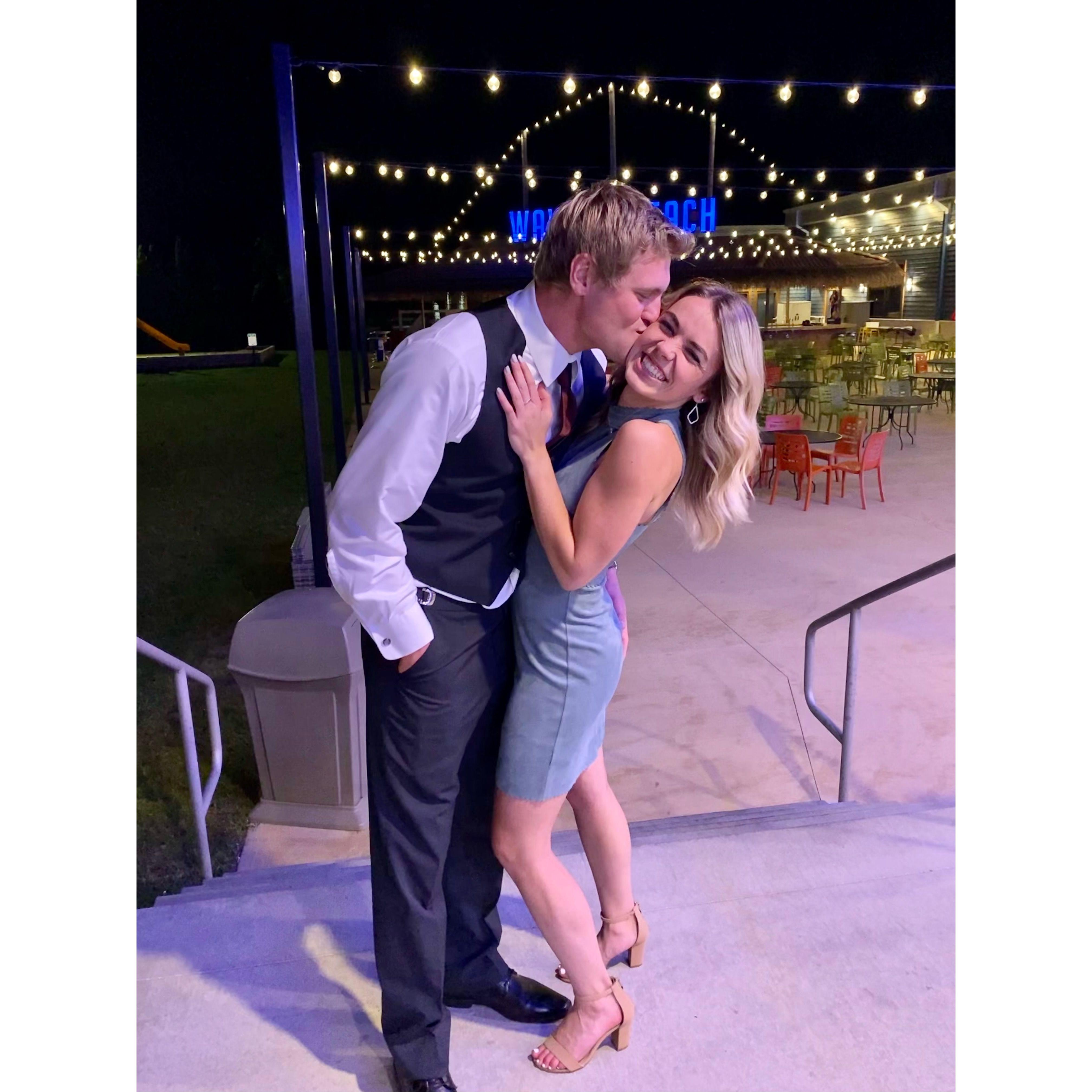 10/1/22: Us at one of Noah's groomsmen, Trevor's, wedding.