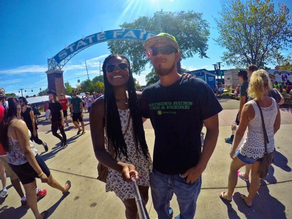 We went to the MN State Fair on Labor Day on our first date. (2015)