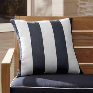 Sunbrella ® Cabana Striped 20" Sq. Outdoor Pillow