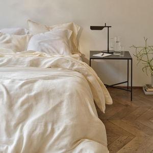 Washed European Linen Duvet Set (King / Oat Color / Euro Linen)