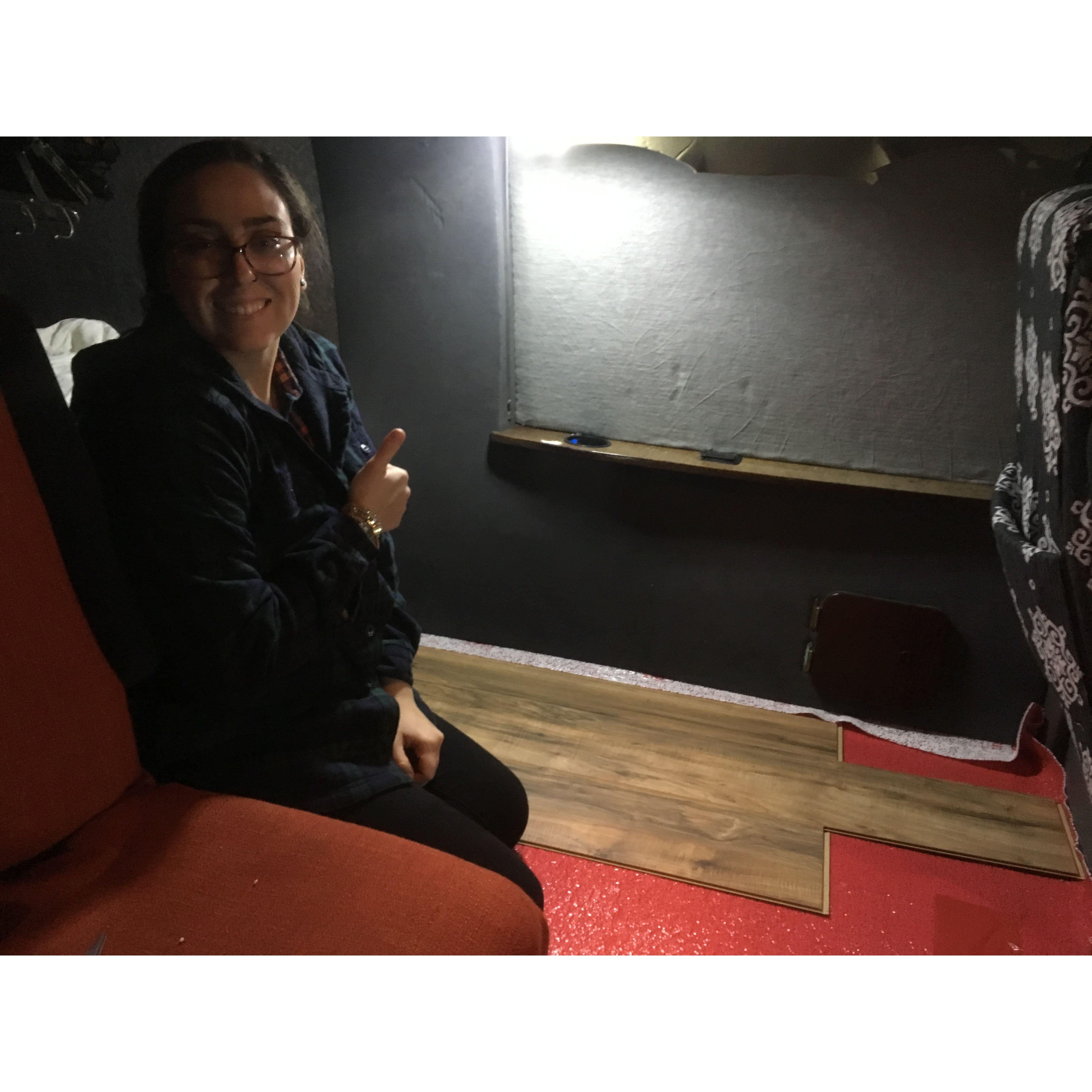 Laminate floors install!