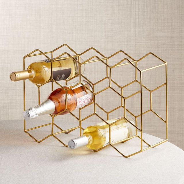 11-Bottle Wine Rack Copper